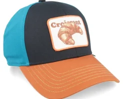 Kids-Djinns Kids Basic Cap Food Croissant Black Adjustable -
