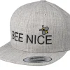 Kids-Kiddo Cap Kids Bee Nice Heather Grey Snapback -