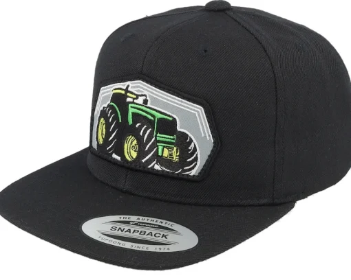 Snapback-Kiddo Cap Kids Big Tractor Grey Patch Black Snapback -