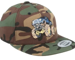Best Kiddo Cap Kids Big Wheels Monster Truck Camo Snapback -