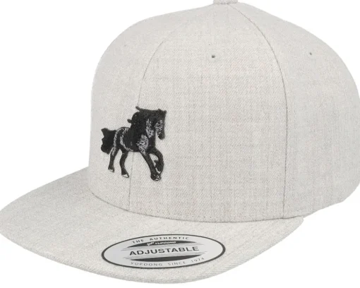 Snapback-Kiddo Cap Kids Horse Snapback - Black