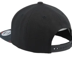 Blanks-Yupoong Kids /Rose Snapback - Black