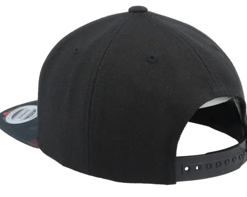 Blanks-Yupoong Kids /Rose Snapback - Black