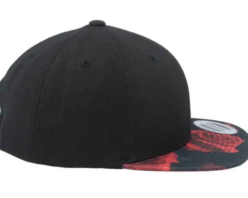 Blanks-Yupoong Kids /Rose Snapback - Black