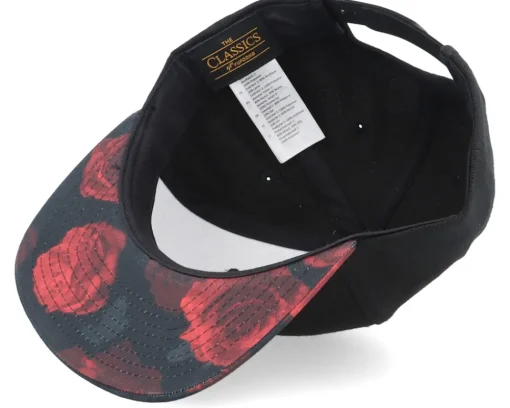 Blanks-Yupoong Kids /Rose Snapback - Black
