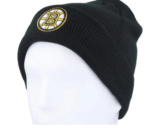 Cuff Beanies-Outerstuff Kids Boston Bruins Knit Beanie Cuff - Black