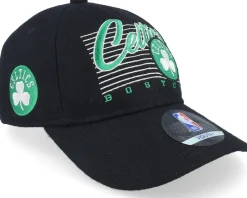 Clearance Outerstuff Kids Boston Celtics Retro Wooly Black Dad Cap -