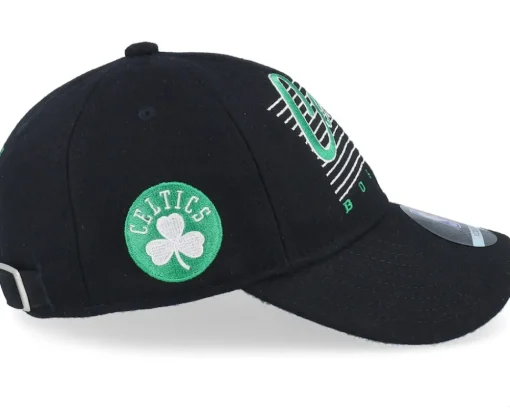 Clearance Outerstuff Kids Boston Celtics Retro Wooly Black Dad Cap -