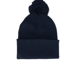 Pom Beanies | Blank Beanies-Beechfield Kids Bright Royal Junior Pom - Blue