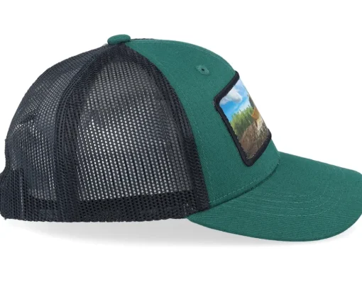 Kids-Kiddo Cap Kids Bulldozer Patch /Black Trucker - Green