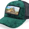 Kids-Calza Pennello Kids Bulldozer Velvet Green/Black Trucker -