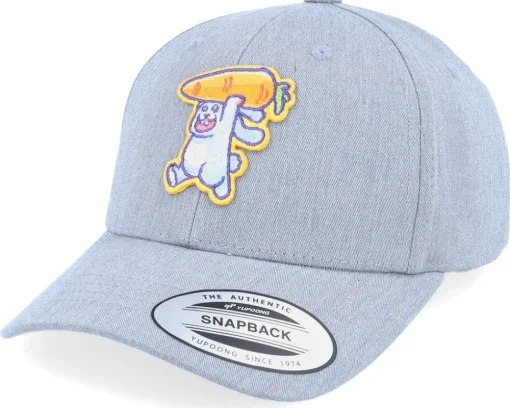 Adjustable | Kids-Kiddo Cap Kids Bunny Carrot Heather Grey Adjustable -