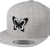 Kids-Kiddo Cap Kids Butterfly Heather Grey Snapback -