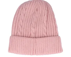 Cuff Beanies | Knitted Beanies-Headster Kids Cable Car Beanie Smart Pink Cuff -
