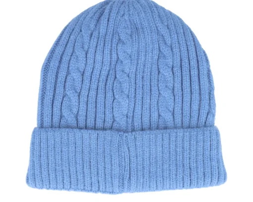 Cuff Beanies | Knitted Beanies-Headster Kids Cable Car Salty Blue Cuff -