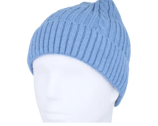 Cuff Beanies | Knitted Beanies-Headster Kids Cable Car Salty Blue Cuff -