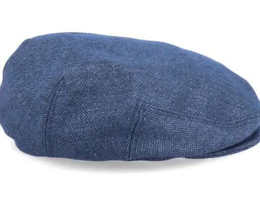 Kids-CTH Ericson Kids Carl Jr. Herringbone Blue Ear Flap -