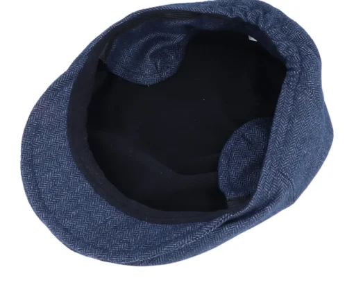 Kids-CTH Ericson Kids Carl Jr. Herringbone Blue Ear Flap -