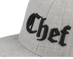 Fashion Kiddo Cap Kids Chef Old English 3d Heather Snapback - Grey
