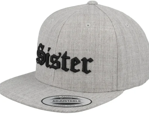 Fashion Kiddo Cap Kids Chef Old English 3d Heather Snapback - Grey
