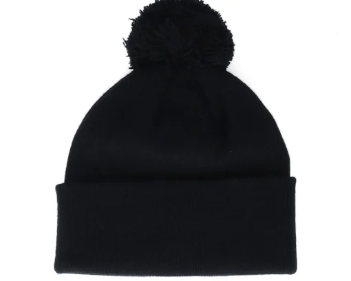 Pom Beanies-Ho-Ho-Hats Kids Christmas Sock Gift Black Pom Pom Beanie - Iconic