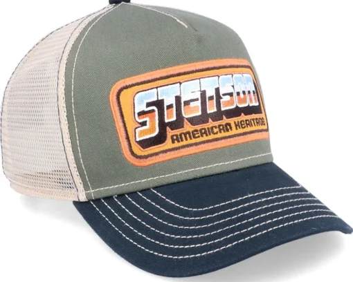 Trucker-Stetson Kids Chrome Olive Trucker -