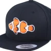 Kids-Kiddo Cap Kids Clown Fish Black Snapback -