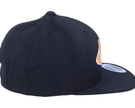 Kids-Kiddo Cap Kids Clown Fish Black Snapback -