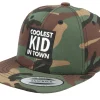 Kids-Kiddo Cap Kids Coolest Kid In Town Camo Snapback -