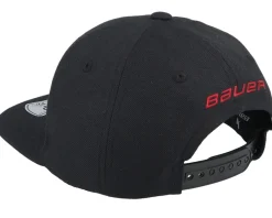 Online Bauer Kids Crackle Cap Black Snapback -