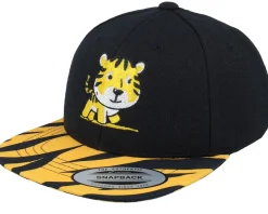 Best Kiddo Cap Kids Cute Baby Tiger Black Snapback -