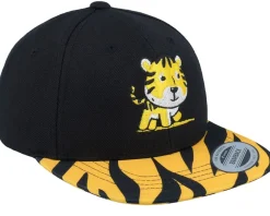 Best Kiddo Cap Kids Cute Baby Tiger Black Snapback -