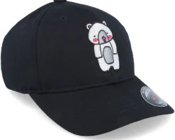 Outlet Kiddo Cap Kids Cute Bear Black Flexfit -