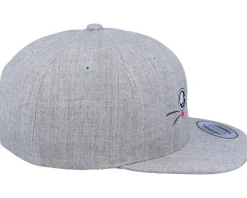 Snapback-Kiddo Cap Kids Cute Eyes Heather Grey Snapback -