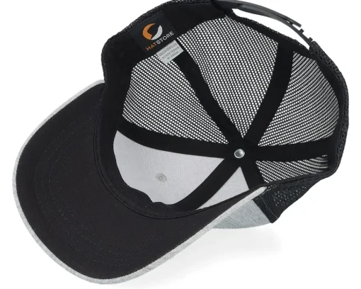 Trucker-Kiddo Cap Kids 3d Police Badge Junior Heather Grey/Black Trucker -