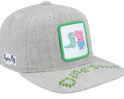 Snapback-Peppa Pig Kids Dine-saw George Patch Heather Grey Snapback -