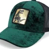 Kids-Calza Pennello Kids Dino Gold Patch Velvet Green/Black Trucker -
