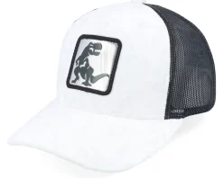 Trucker-Calza Pennello Kids Dino Silver Patch Velvet White/Black A-Frame Trucker -