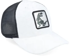Trucker-Calza Pennello Kids Dino Silver Patch Velvet White/Black A-Frame Trucker -