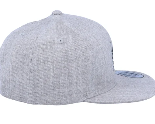 Snapback-Kiddo Cap Kids Disco Snail Heather Grey Snapback -