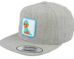 Best Kiddo Cap Kids Dog With Dino Costume Heather Grey Snapback -