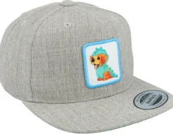 Best Kiddo Cap Kids Dog With Dino Costume Heather Grey Snapback -