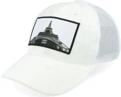 Best Calza Pennello Kids Eiffel Tower Velvet Trucker - White