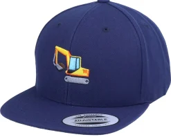 Snapback | Kids-Kiddo Cap Kids Excavator Navy Snapback -