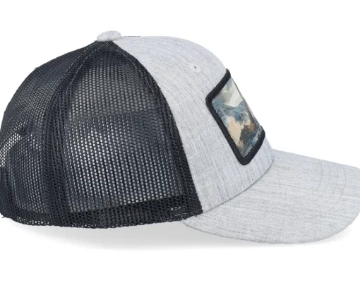 Trucker | Kids-Kiddo Cap Kids Excavator Patch Heather /Black Trucker - Grey