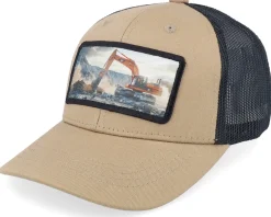 Trucker | Kids-Kiddo Cap Kids Excavator Patch Heather /Black Trucker - Grey