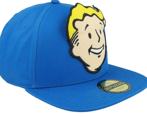 Clearance Difuzed Kids Fallout 4 Vault Novelty Cap Blue Strapback -