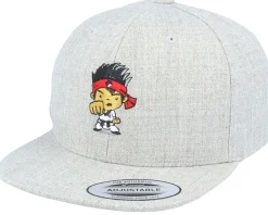 Snapback | Kids-Kiddo Cap Kids Fighter Kid Heather Grey Snapback -