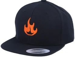 Snapback | Kids-Kiddo Cap Kids Fire Black Snapback -
