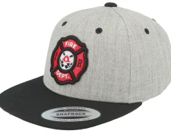 Sale Kiddo Cap Kids Fire Fighter Junior 3d Patch Heather Grey/Blk -